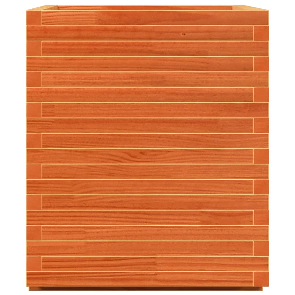 VidaXL Jardinière 90x60x72,5 cm bois de pin massif, marron lavé