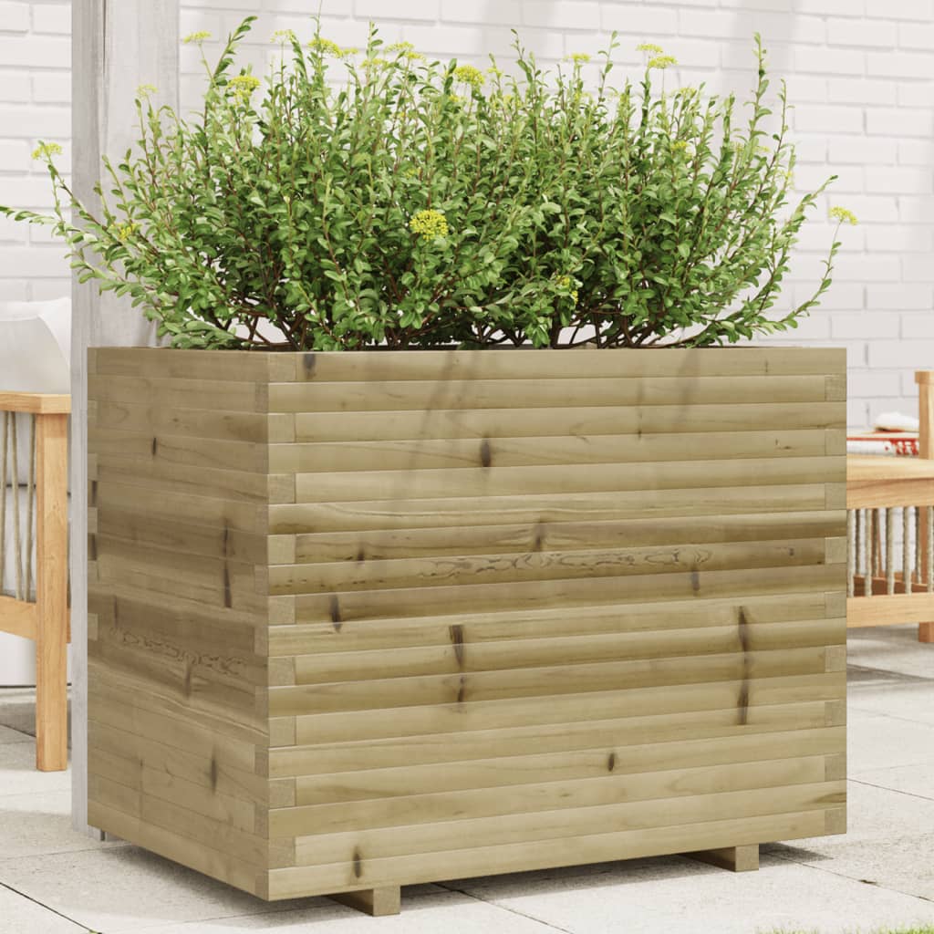 VidaXL Jardinière 90x60x72,5 cm bois de pin imprégné