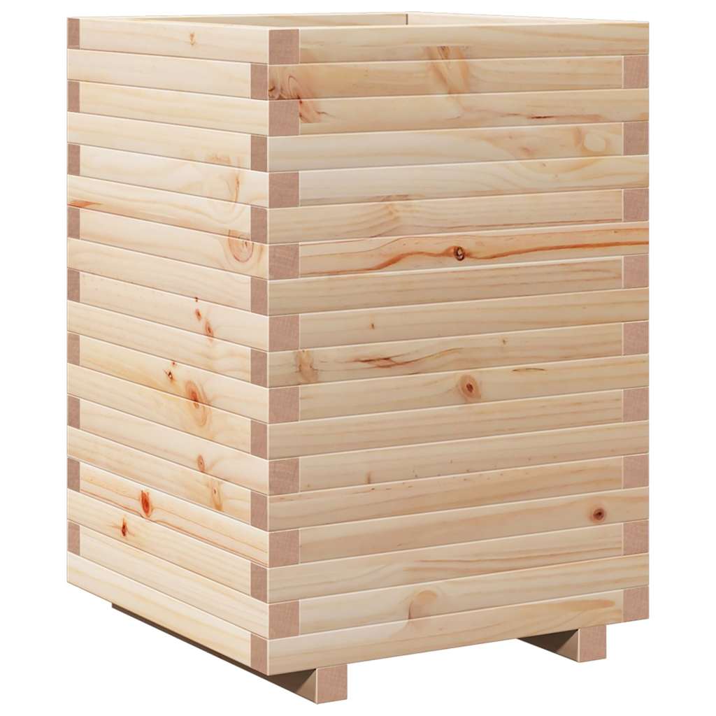 VidaXL Jardinière 50x50x72 cm bois de pin massif