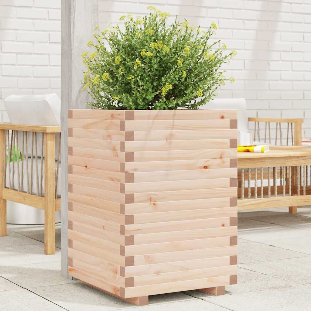 VidaXL Jardinière 50x50x72 cm bois de pin massif