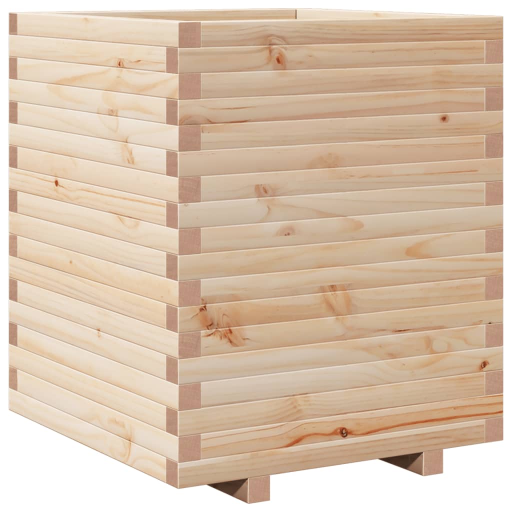 VidaXL Jardinière 60x60x72 cm bois de pin massif