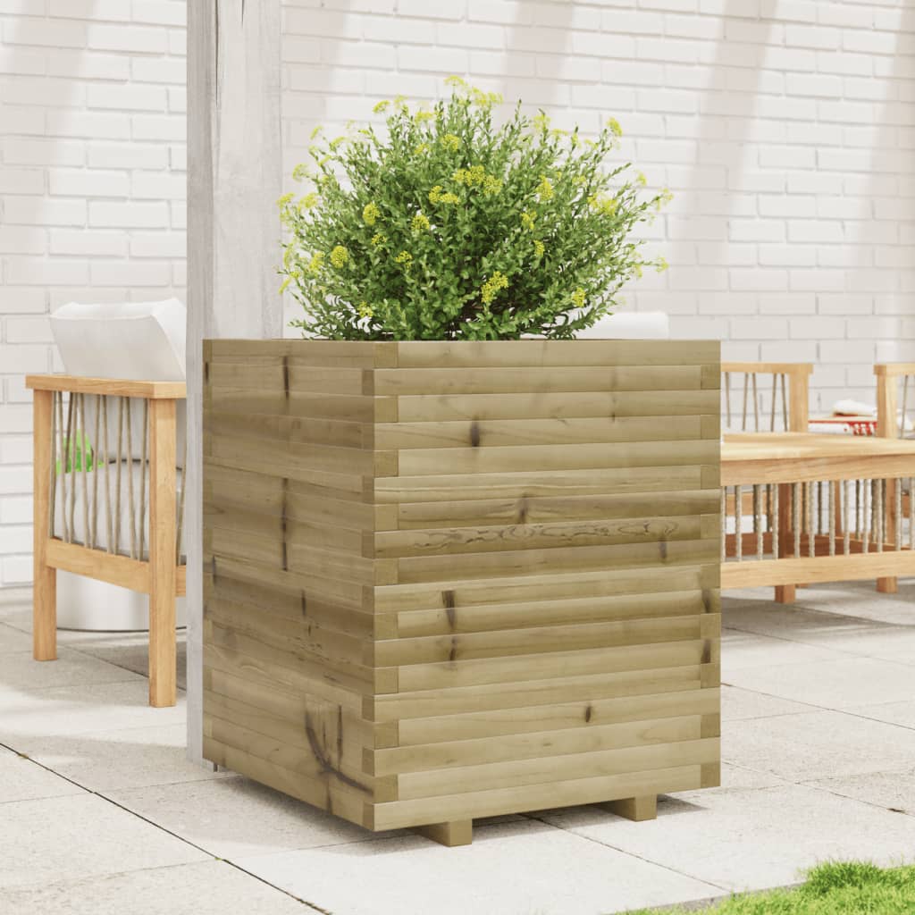 VidaXL Jardinière 60x60x72 cm bois de pin imprégné