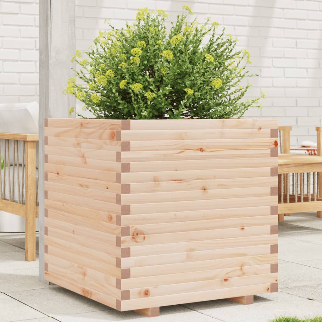 VidaXL Jardinière 70x70x72 cm bois de pin massif