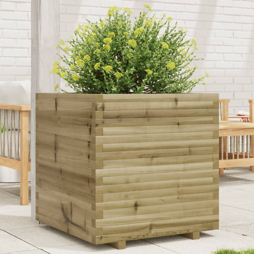 VidaXL Jardinière 70x70x72 cm bois de pin imprégné