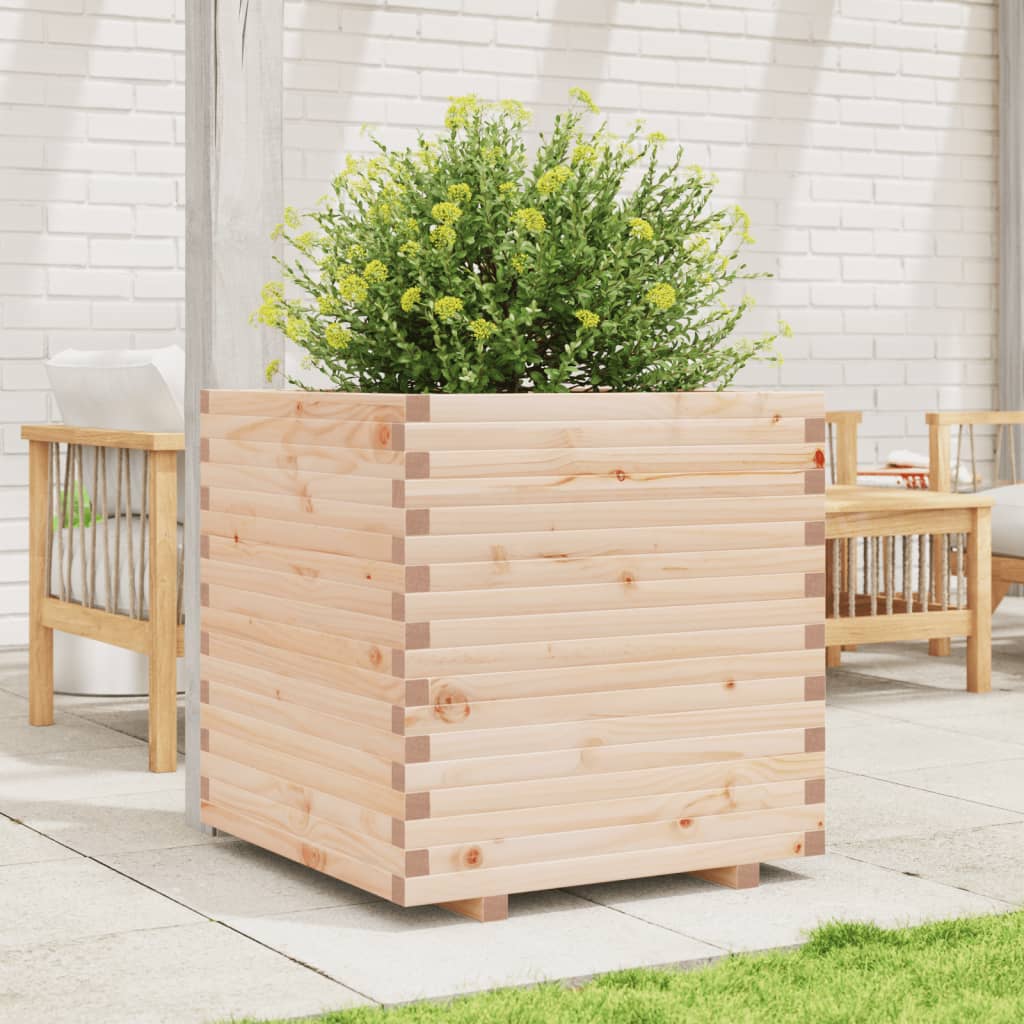 VidaXL Jardinière 80x80x72 cm bois de pin massif