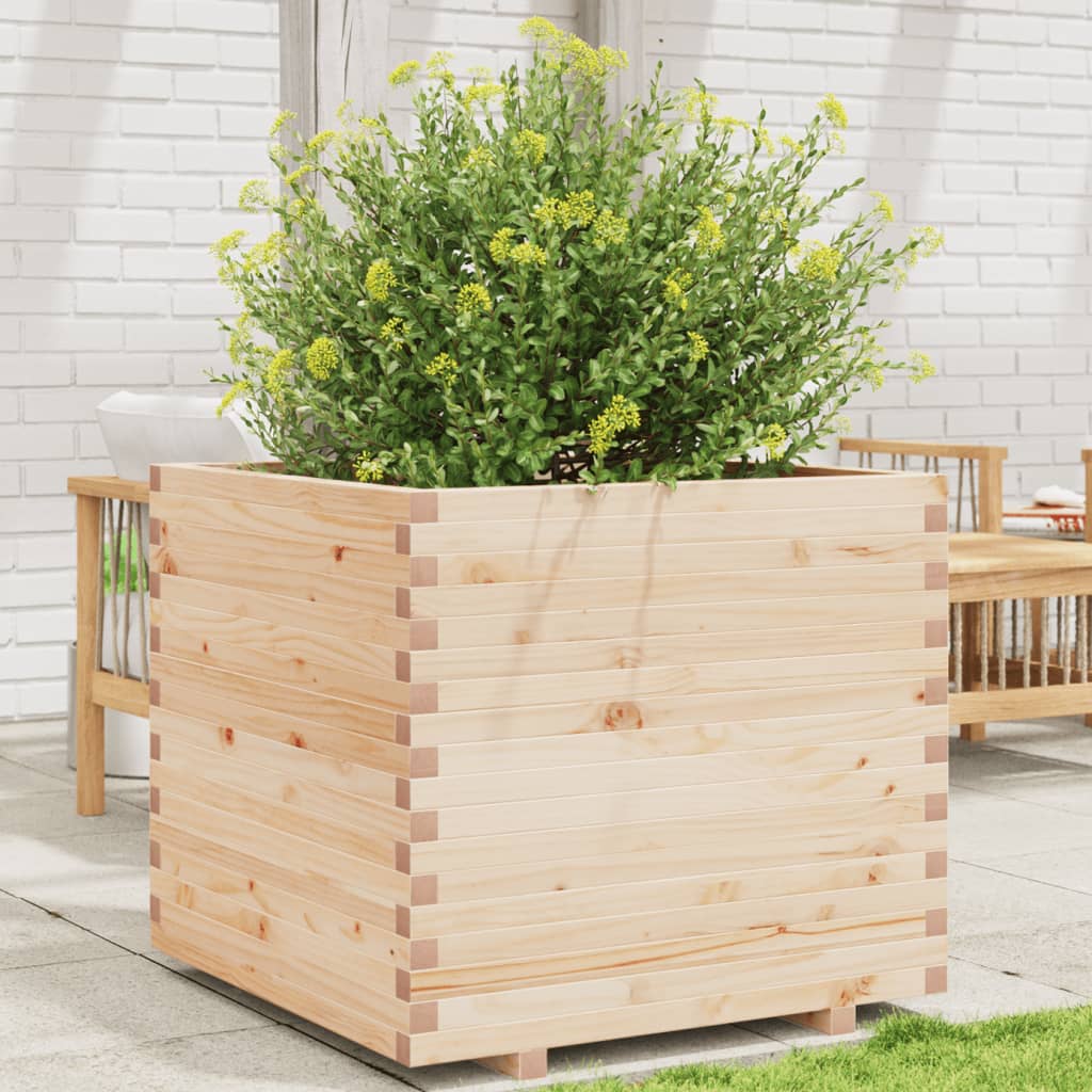 VidaXL Jardinière 80x80x72 cm bois de pin massif