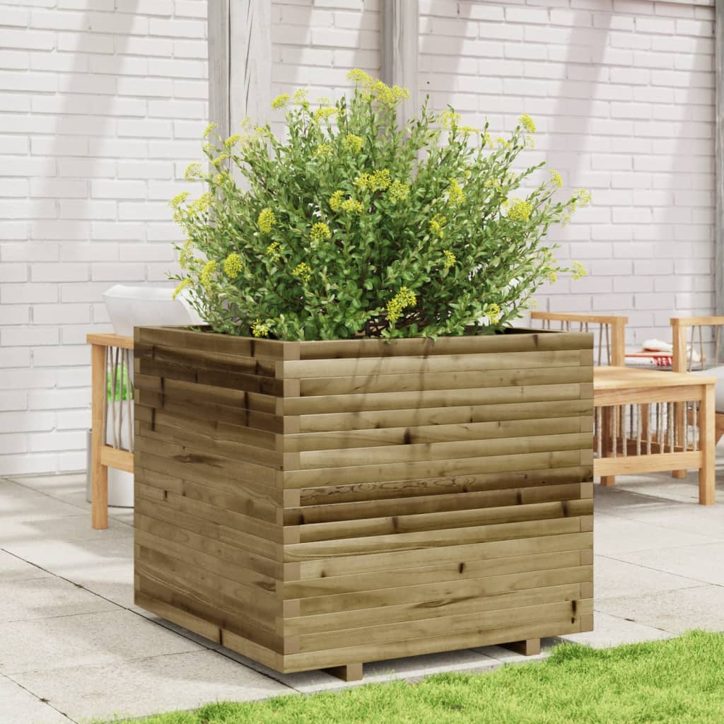 VidaXL Jardinière 80x80x72 cm bois de pin imprégné