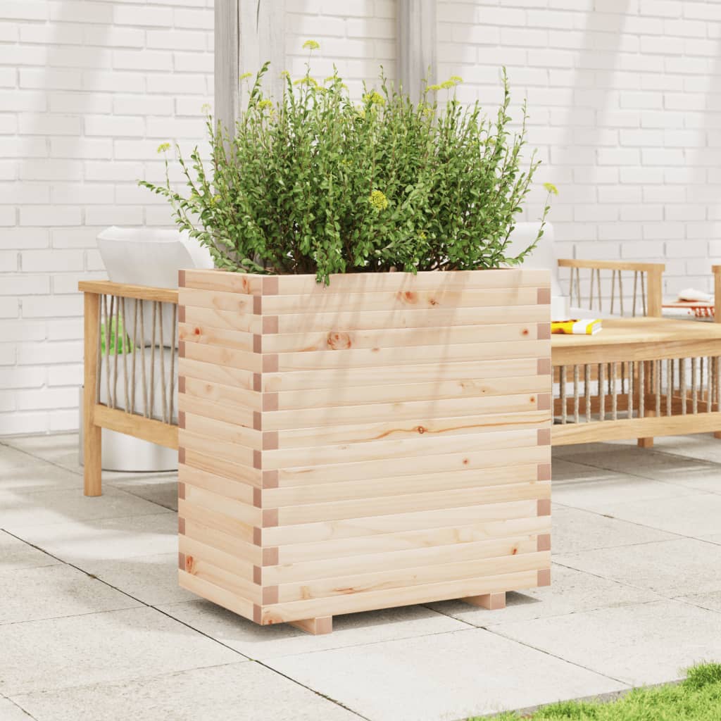 VidaXL Jardinière 70x40x72 cm bois de pin massif