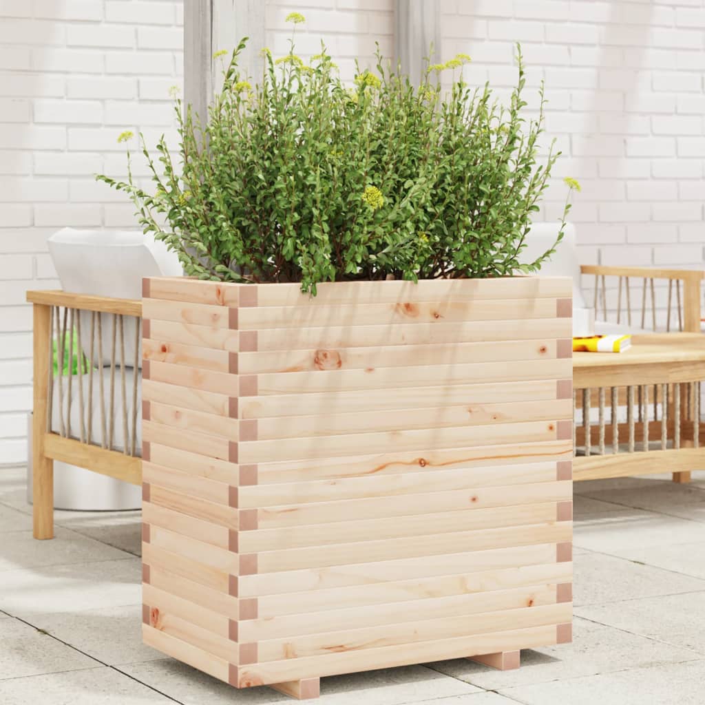 VidaXL Jardinière 70x40x72 cm bois de pin massif