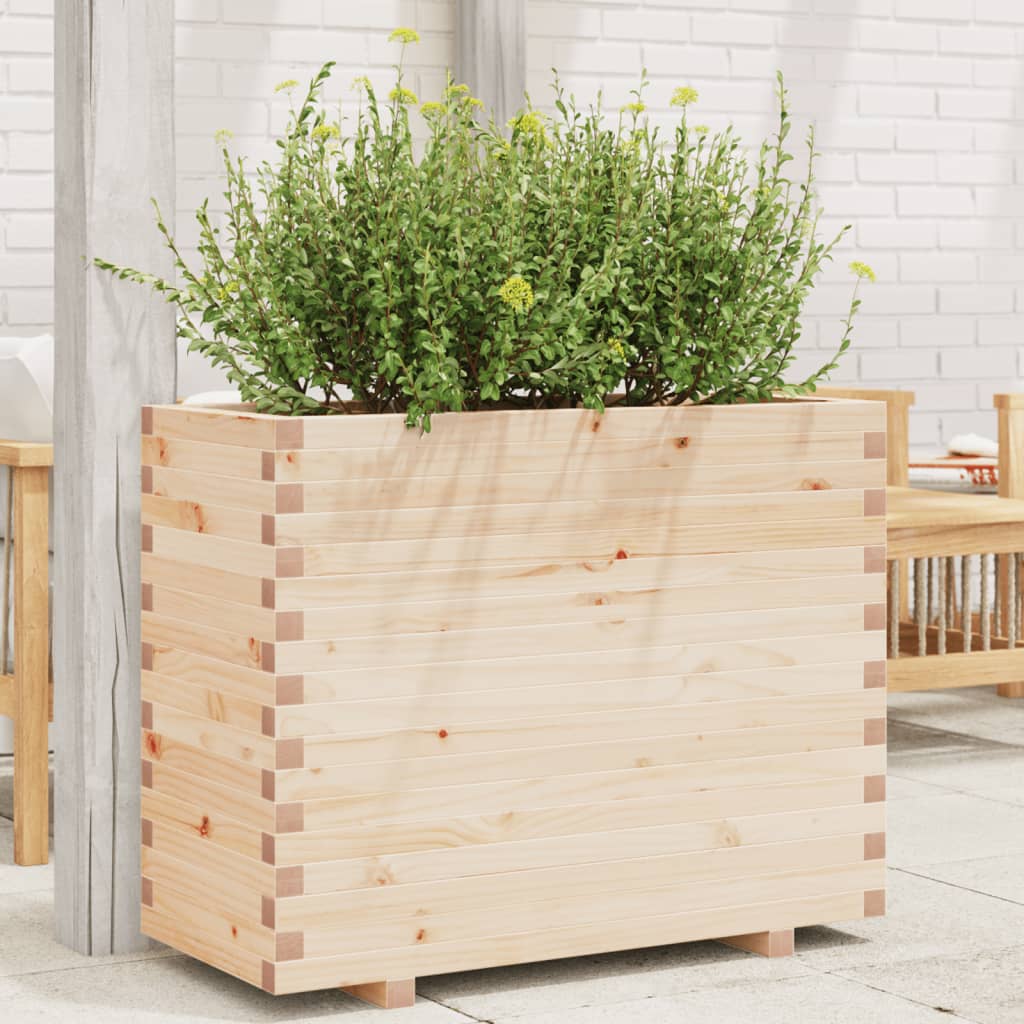 VidaXL Jardinière 90x40x72 cm bois de pin massif