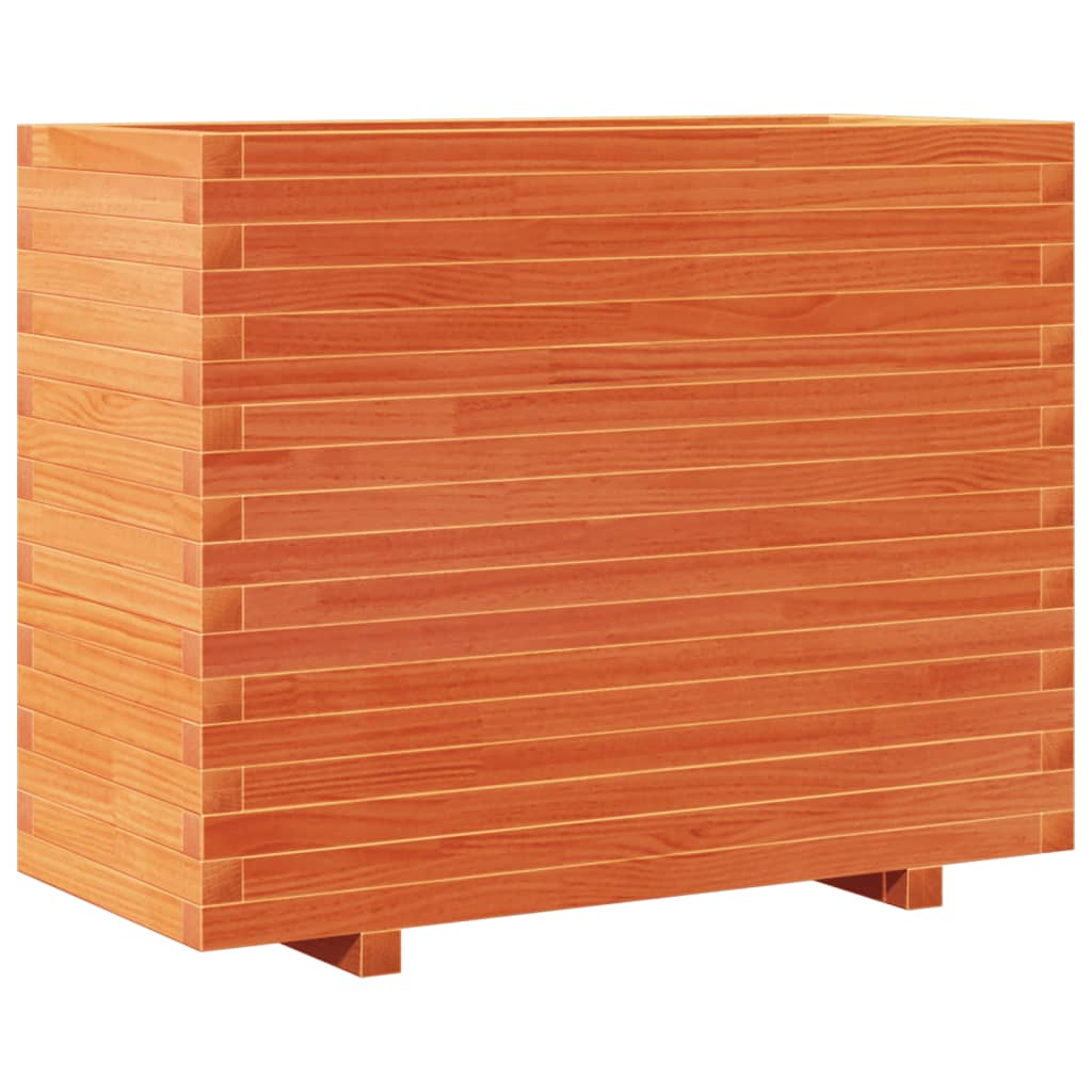 VidaXL Jardinière 90x40x72 cm bois de pin massif, marron lavé