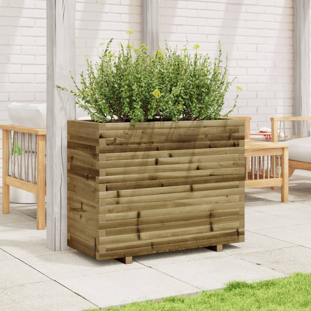 VidaXL Jardinière 90x40x72 cm bois de pin imprégné