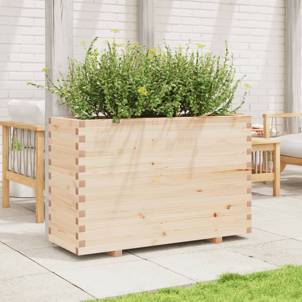 VidaXL Jardinière 110x40x72 cm bois de pin massif