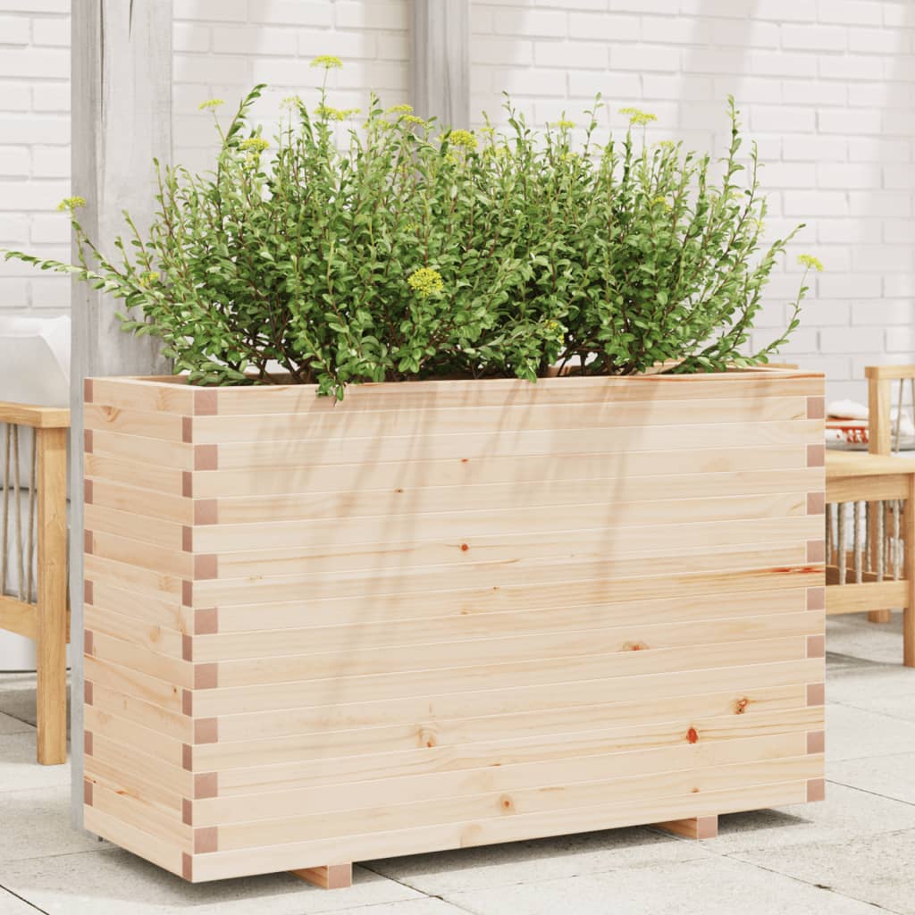 VidaXL Jardinière 110x40x72 cm bois de pin massif