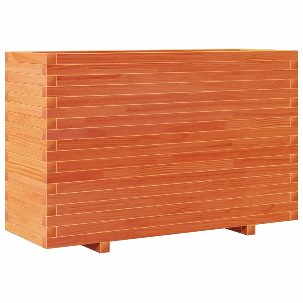 VidaXL Jardinière 110x40x72 cm bois de pin massif, marron lavé