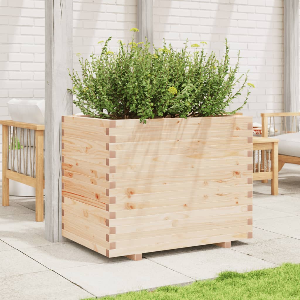 VidaXL Jardinière 90x60x72 cm bois de pin massif