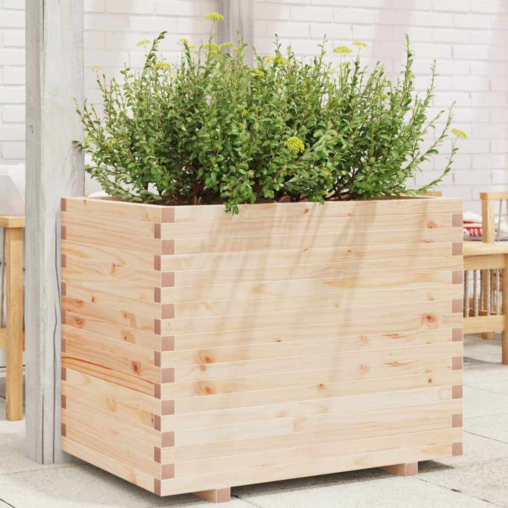 VidaXL Jardinière 90x60x72 cm bois de pin massif