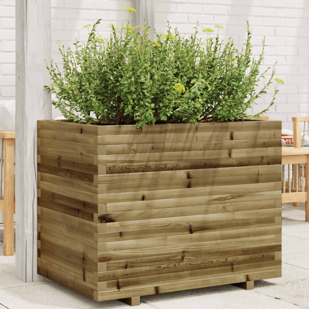 VidaXL Jardinière 90x60x72 cm bois de pin imprégné