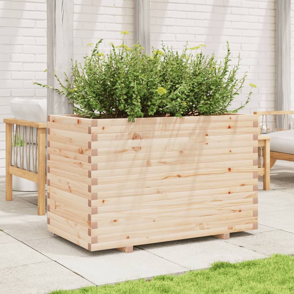 VidaXL Jardinière 110x60x72 cm bois de pin massif