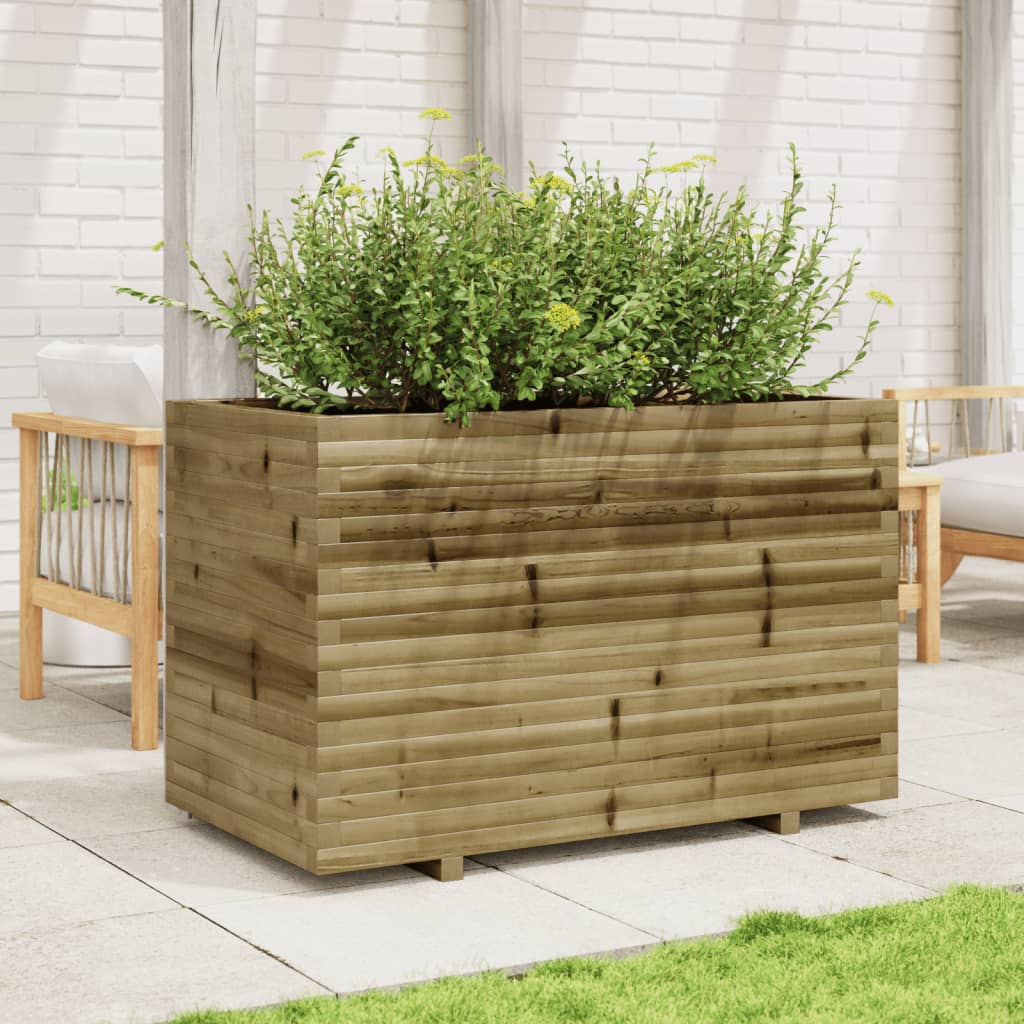 VidaXL Jardinière 110x60x72 cm bois de pin imprégné