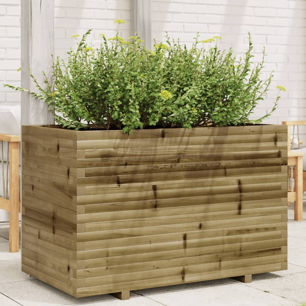 VidaXL Jardinière 110x60x72 cm bois de pin imprégné