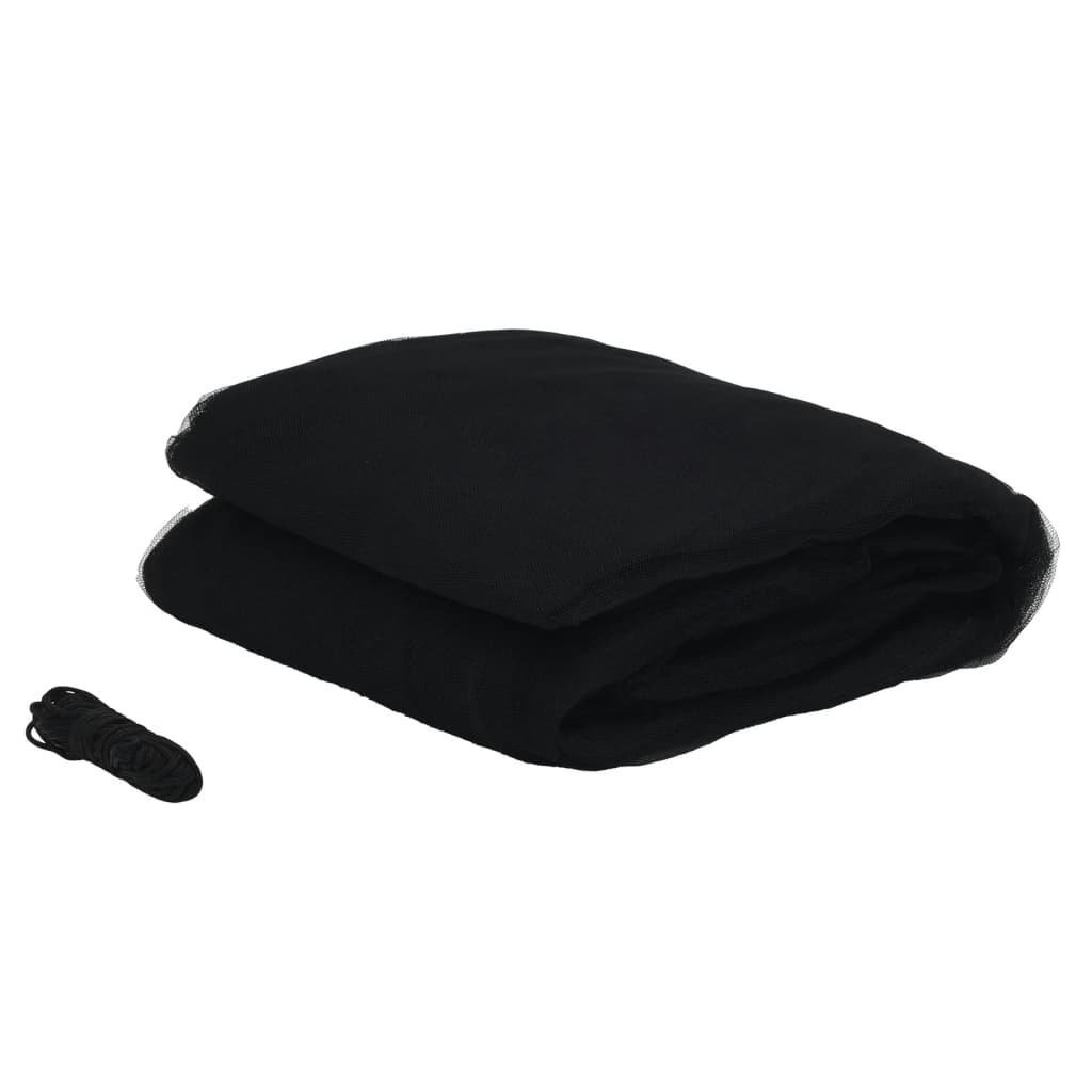 VidaXL moustiquaire pour parapluie 220 maille φ300x230 cm noir