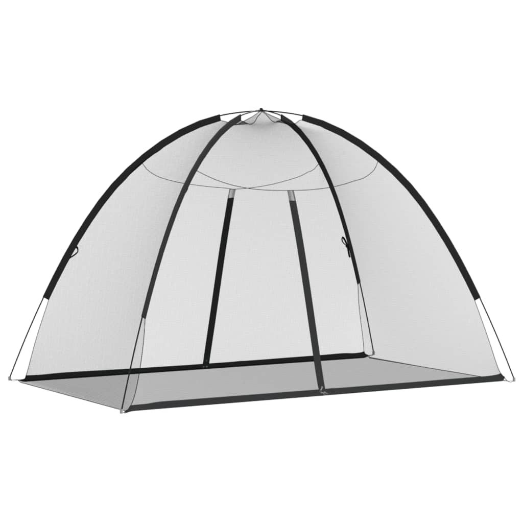 VidaXL moustiquaire avec portes Mongolie 220 maille 200x120x130 cm noir
