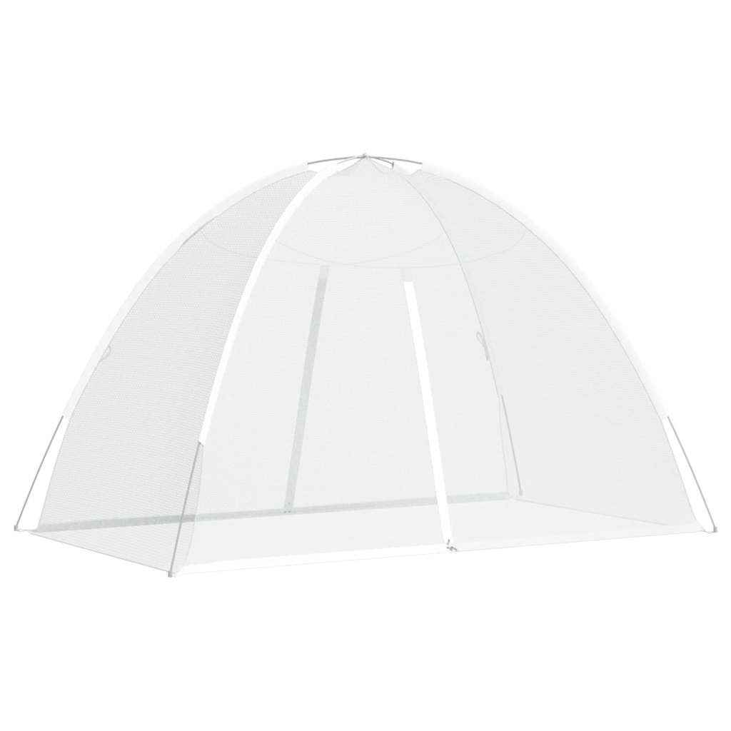 Vidaxx moustiquaire avec portes mongolie 220 maille 200x120x130 cm blanc