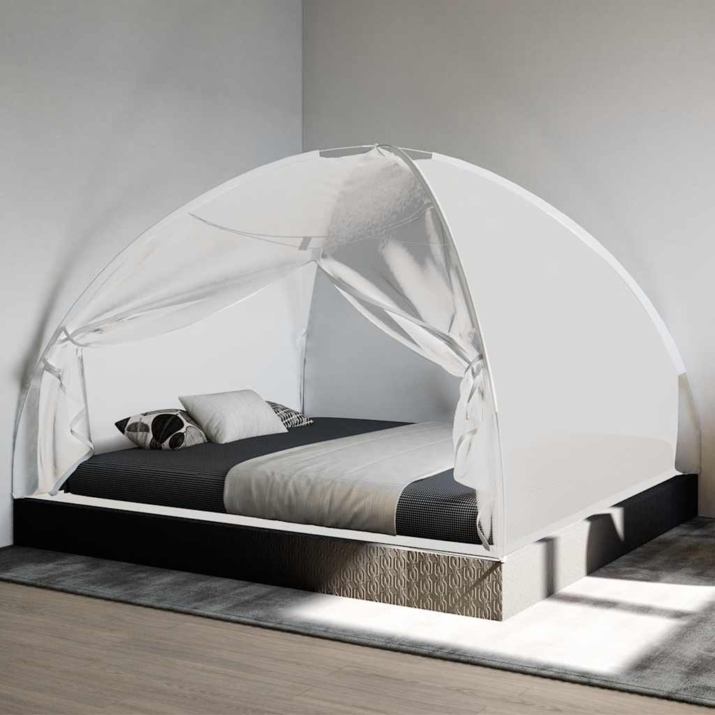 Vidaxx moustiquaire avec portes mongolie 220 maille 200x180x135 cm blanc