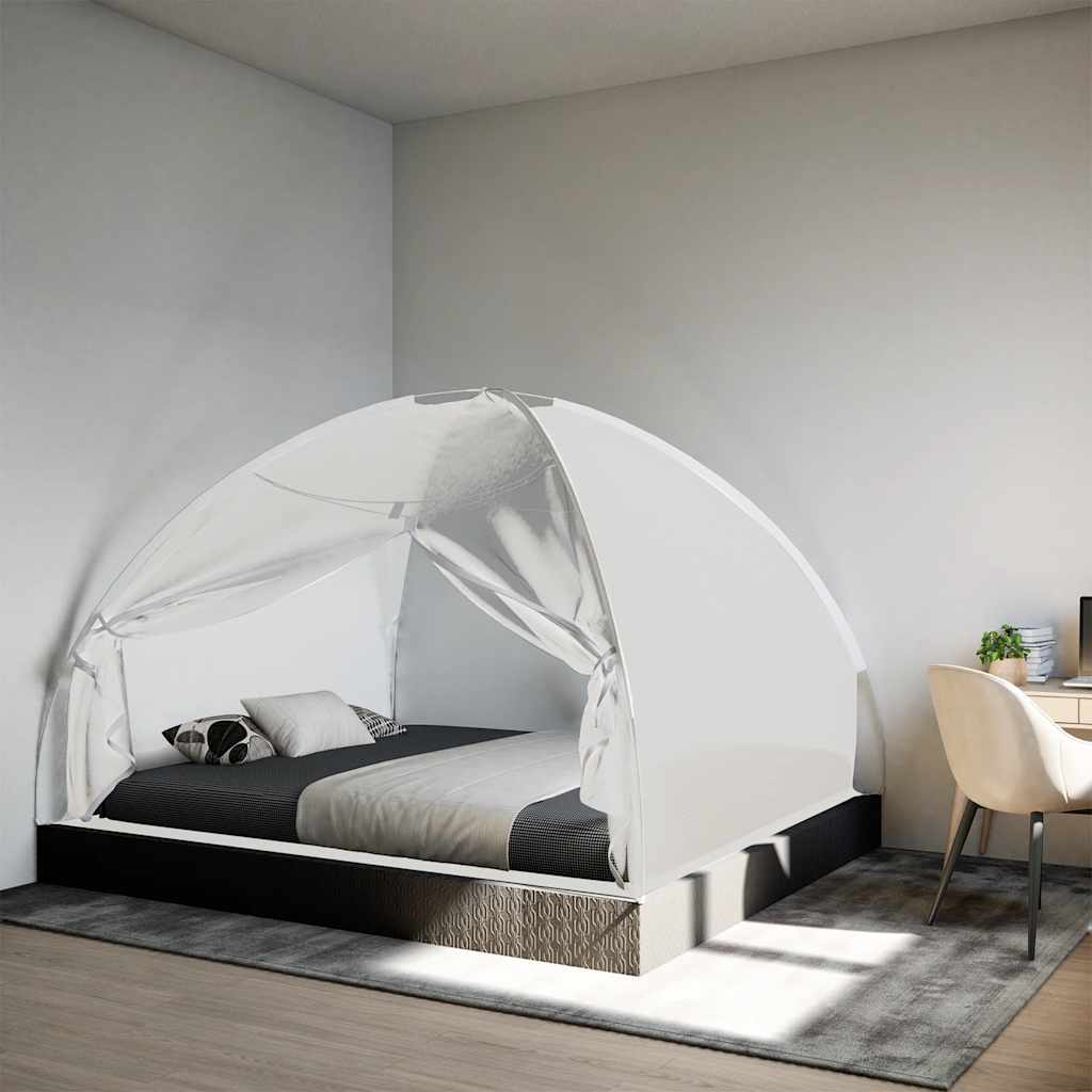 Vidaxx moustiquaire avec portes mongolie 220 maille 200x180x135 cm blanc