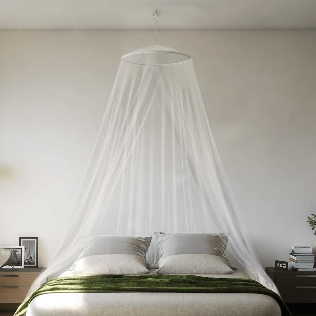 VidaXL moustiquaire pour lit 220 maille 56x56x220 cm blanc