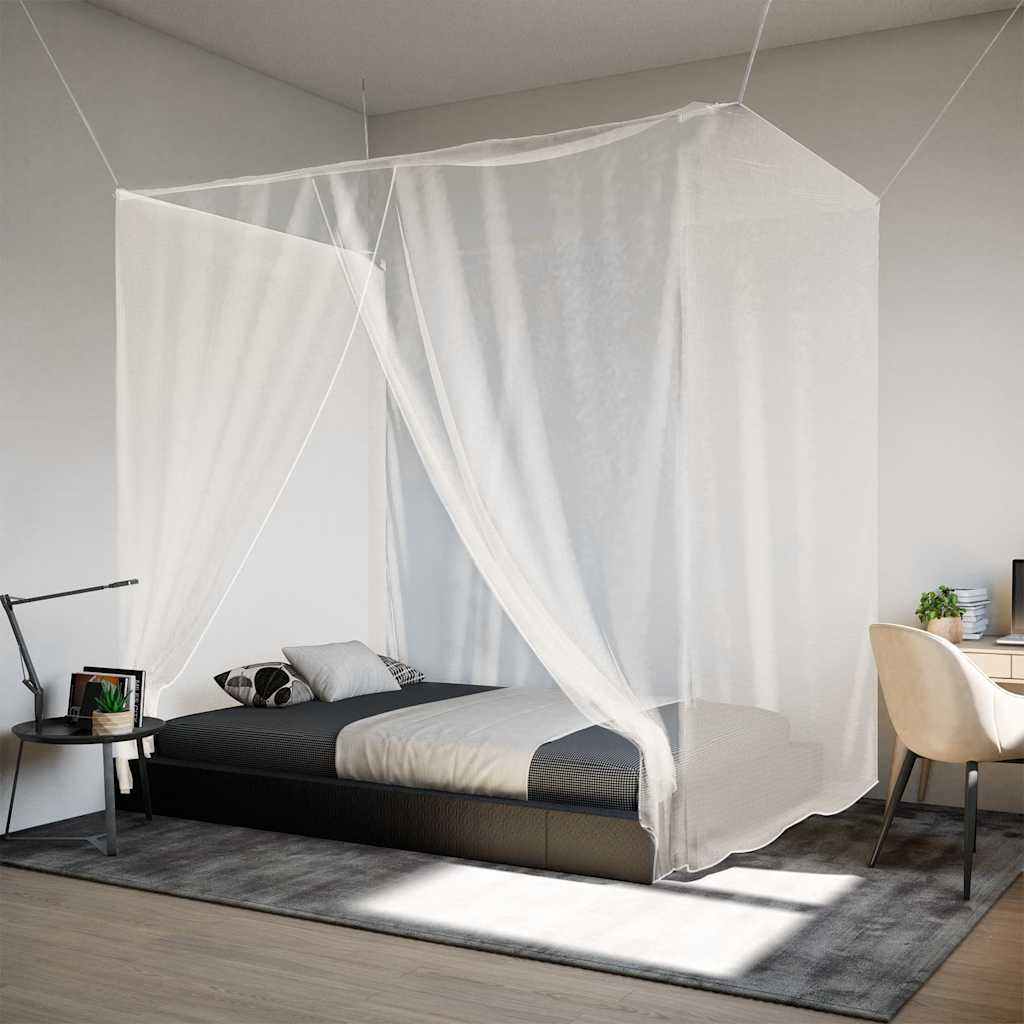 Vidaxx moustiquaire suspendue 156 maille 220x120x150 cm blanc