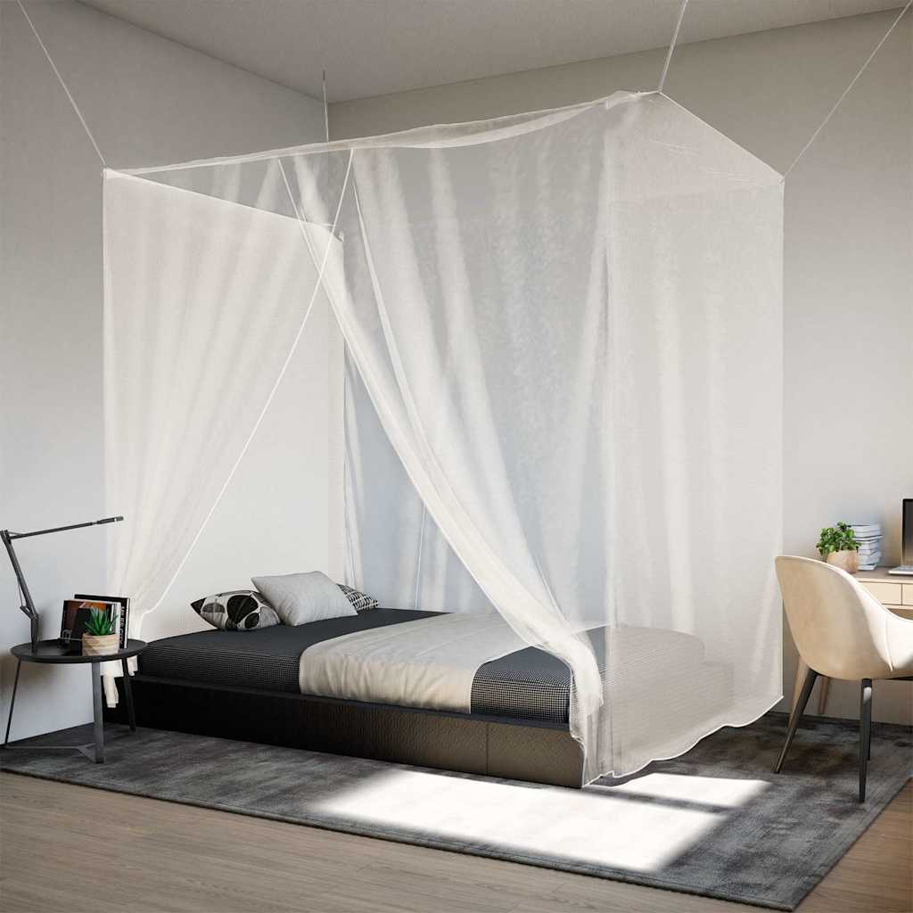 VidaXL moustiquaire suspendue 156 maille 220x180x180 cm blanc