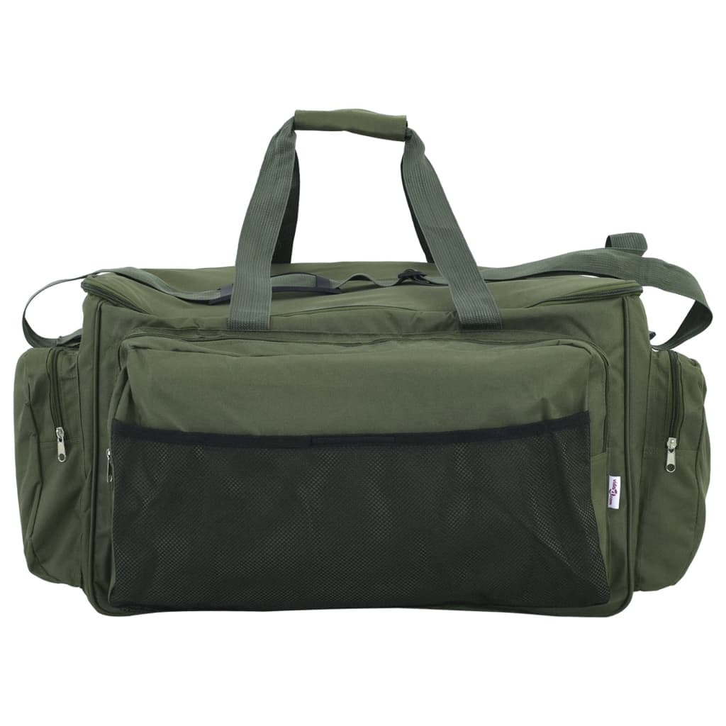 VidaXL sac de pêche tissu oxford imperméable vert foncé