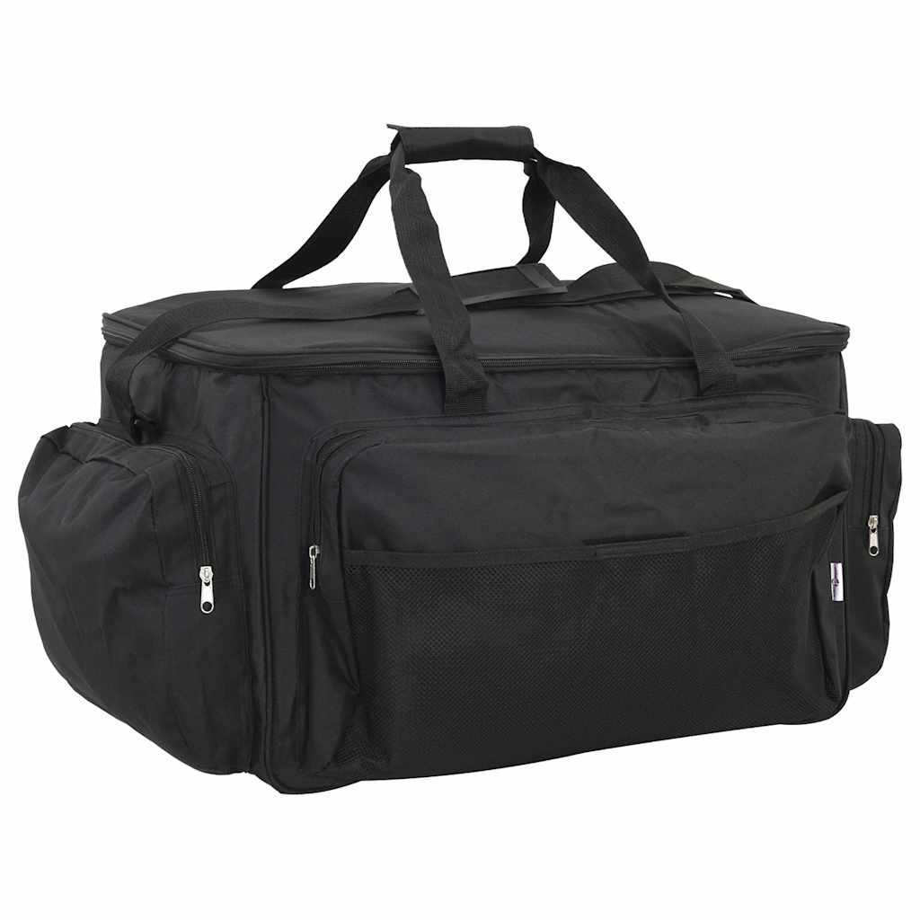 VidaXL sac de pêche tissu oxford imperméable noir