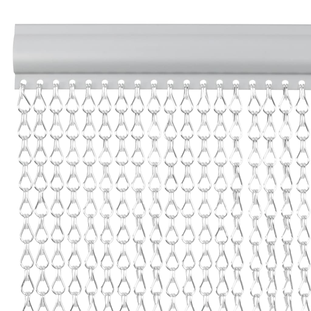 Vidaxx chaînes de rideaux anti-mouches 56x202 cm aluminium