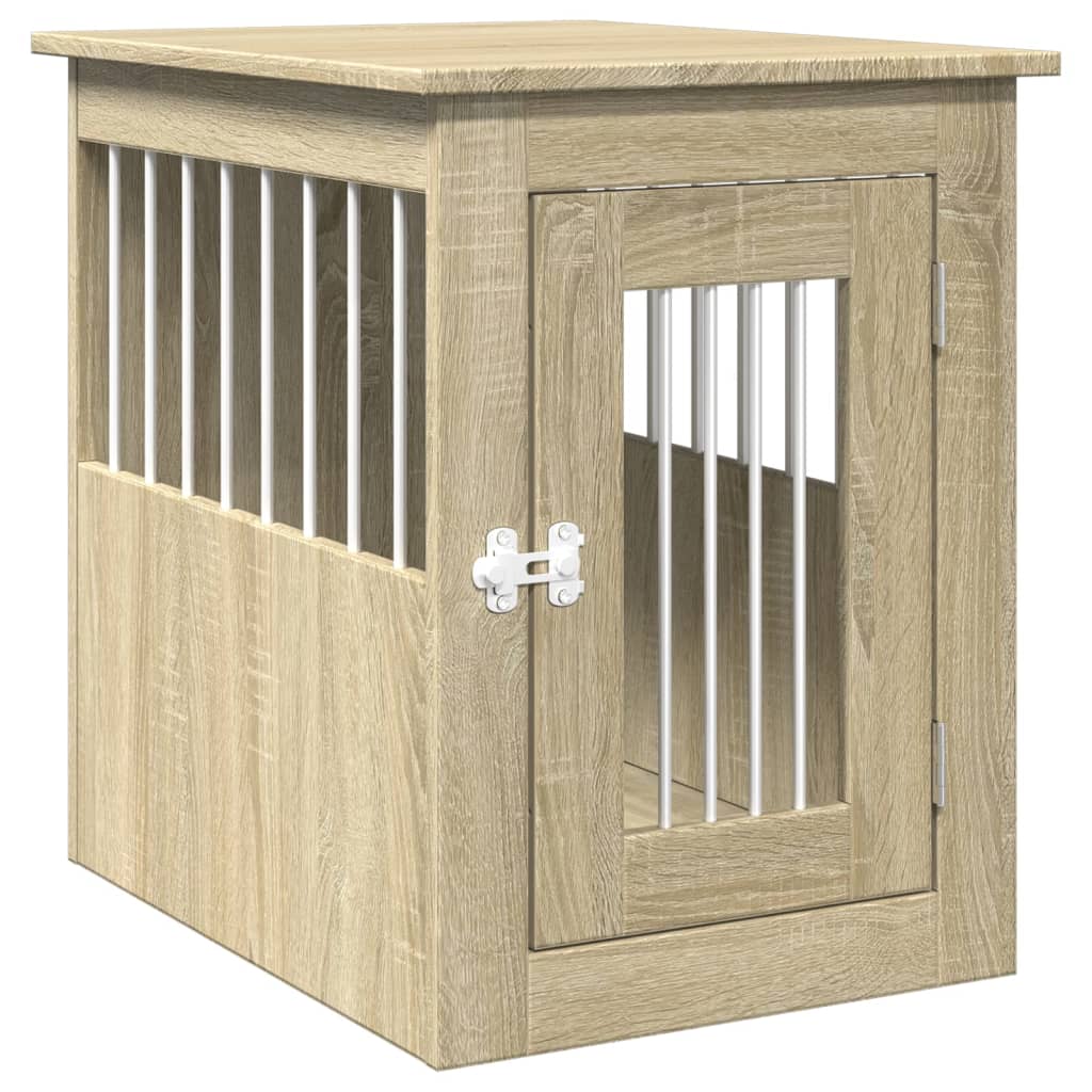 Vidaxxl cage pour chien 45x62x59 cm bois d'ingénierie couleur chêne sonoma