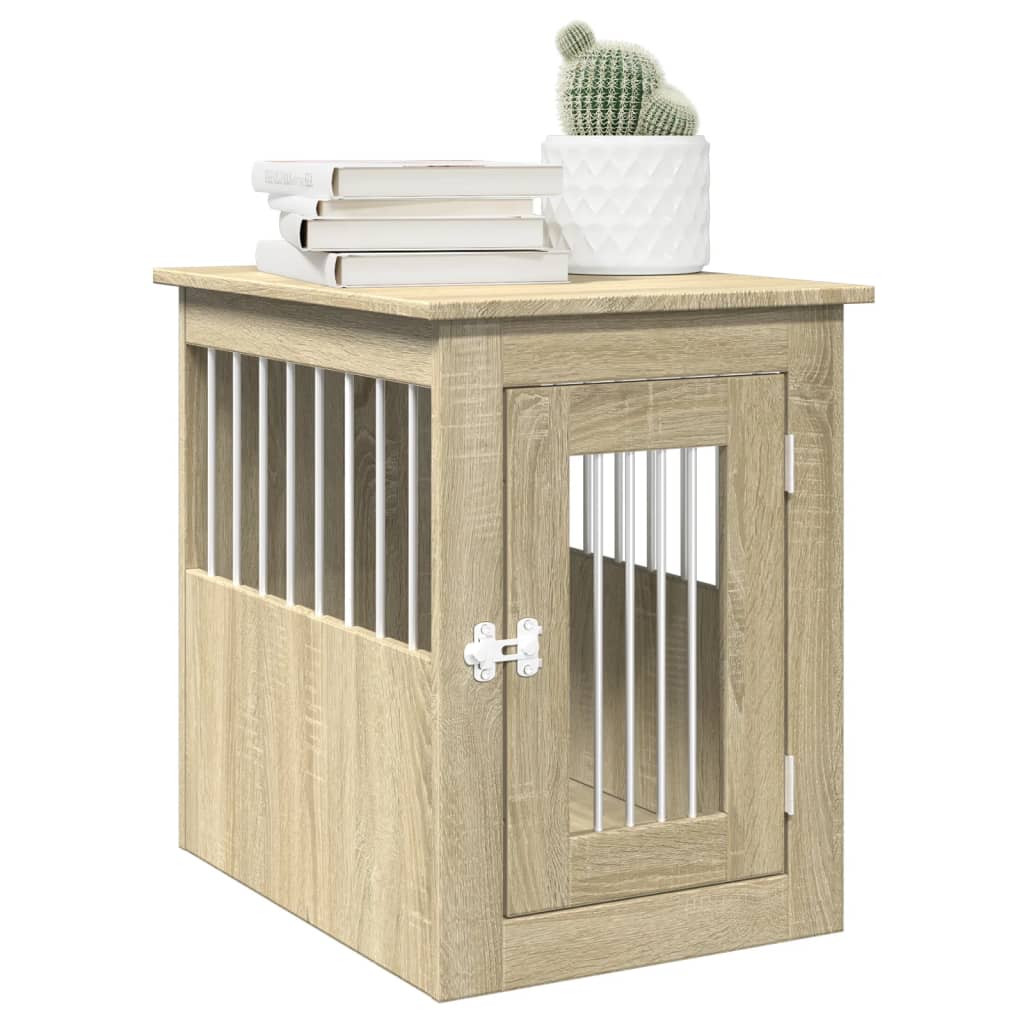 Vidaxxl cage pour chien 45x62x59 cm bois d'ingénierie couleur chêne sonoma