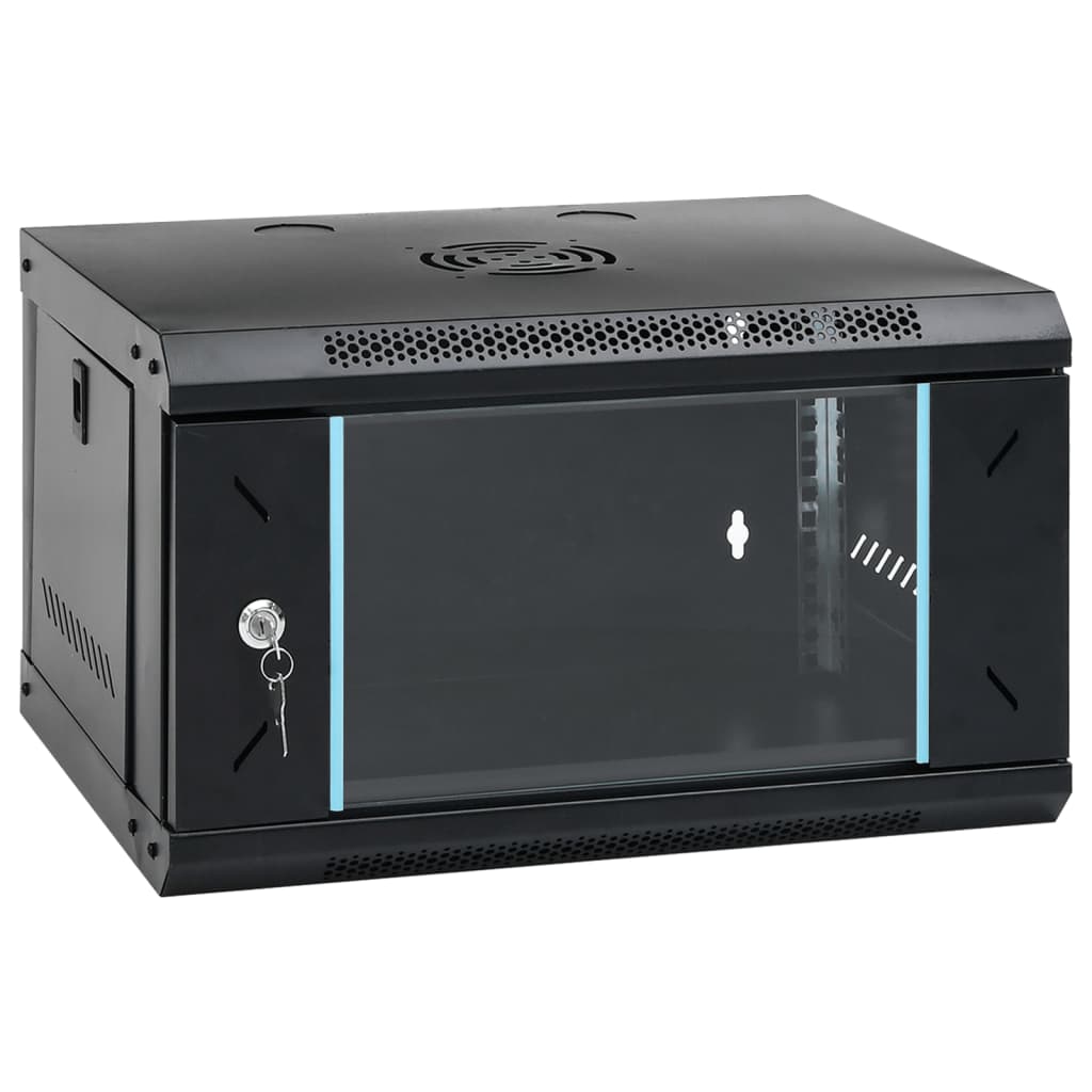 Vidaxxl armoire réseau murale 6h 19 ip20 53x40x30 cm
