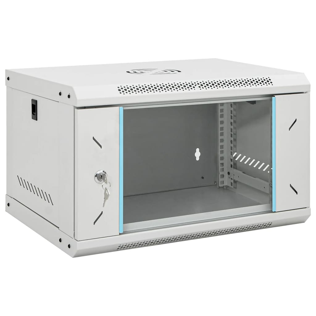 Vidaxxl armoire réseau murale 6h 19 ip20 53x40x30 cm