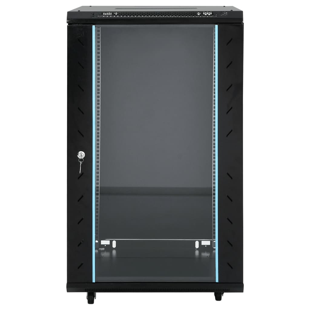Armoire réseau Vidaxxl à roulettes tournantes 18h 19 ip20 60x60x100 cm