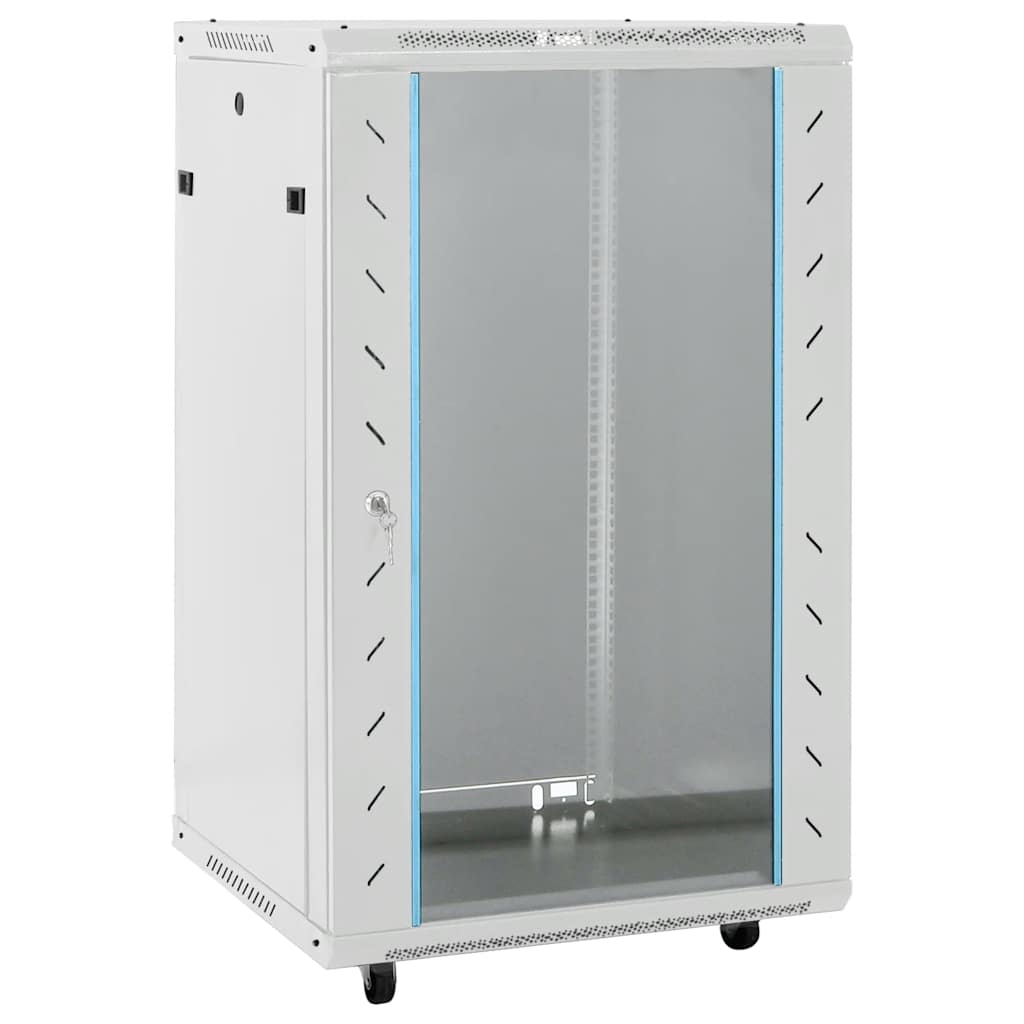 VidaXL Armoire réseau à roulettes 18U 19 IP20 60x60x100 cm