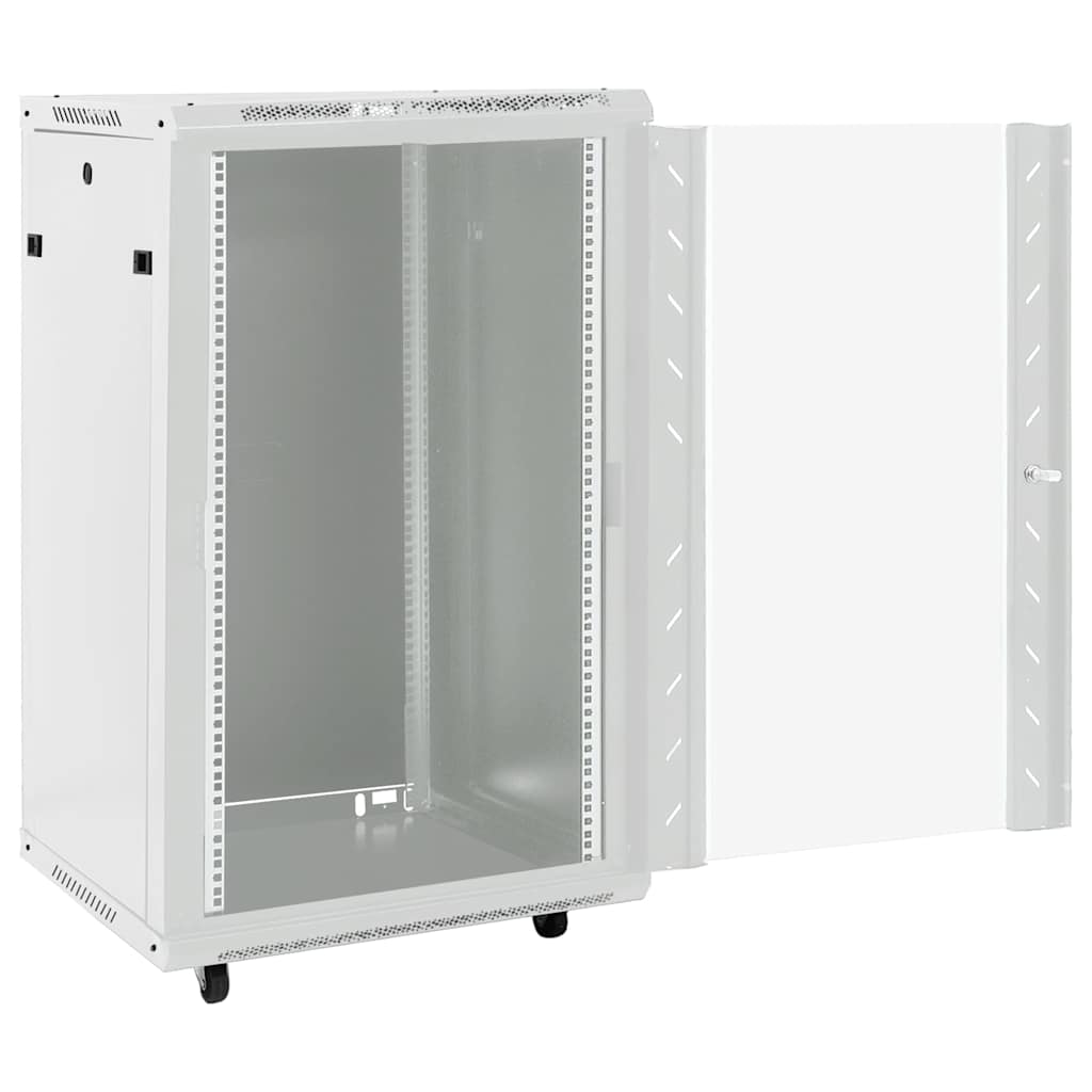 VidaXL Armoire réseau à roulettes 18U 19 IP20 60x60x100 cm