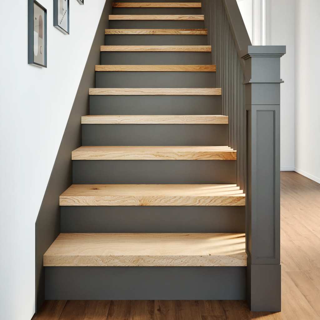 Vidaxx marches d'escalier 4 pcs 70x25x2 cm chêne massif non traité