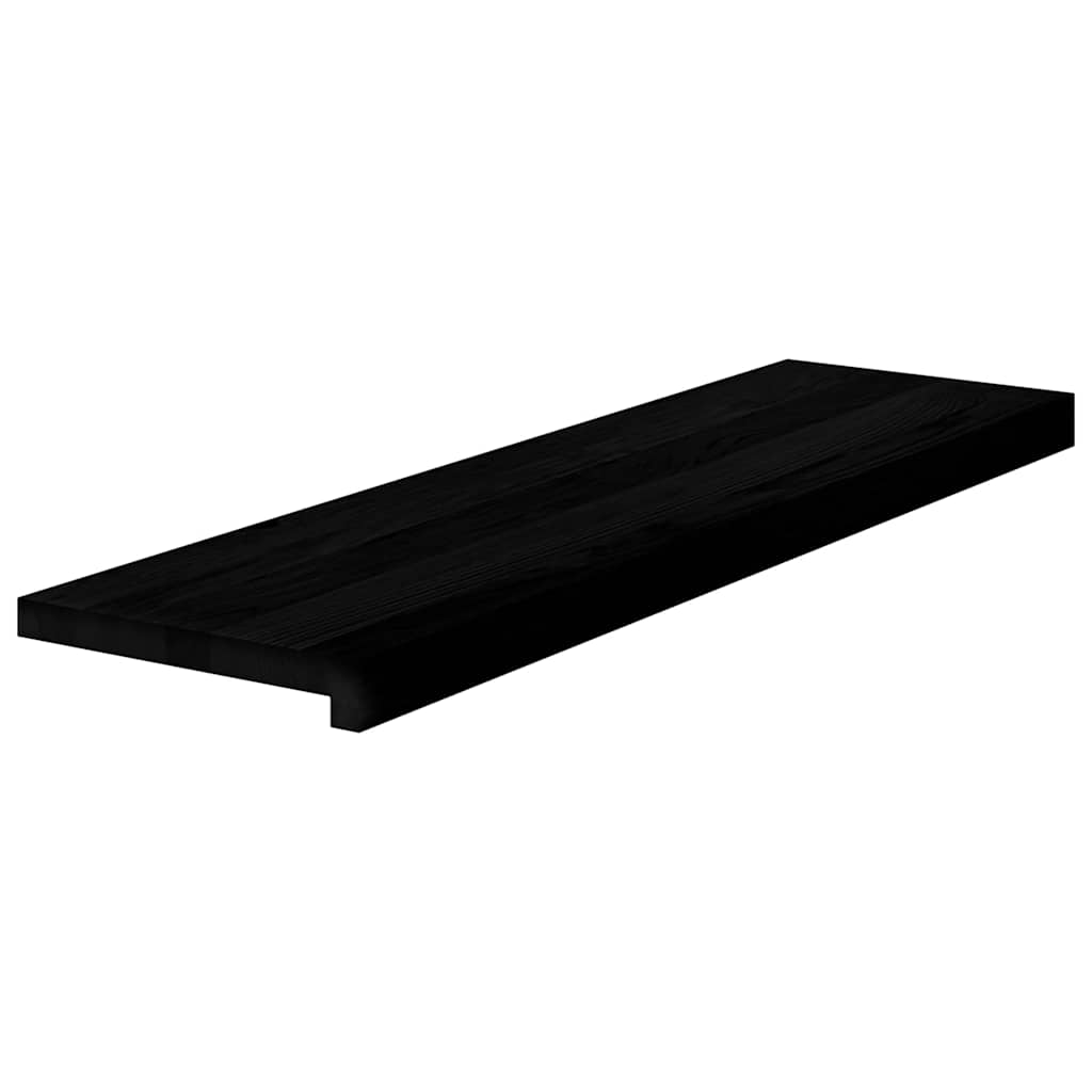 Vidaxx marches d'escalier 4 pcs 90x30x2 cm chêne massif marron foncé