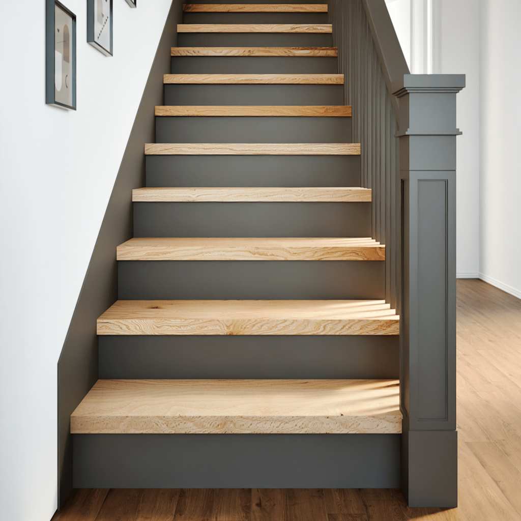 Vidaxx marches d'escalier 2 pcs 70x25x2 cm chêne massif non traité