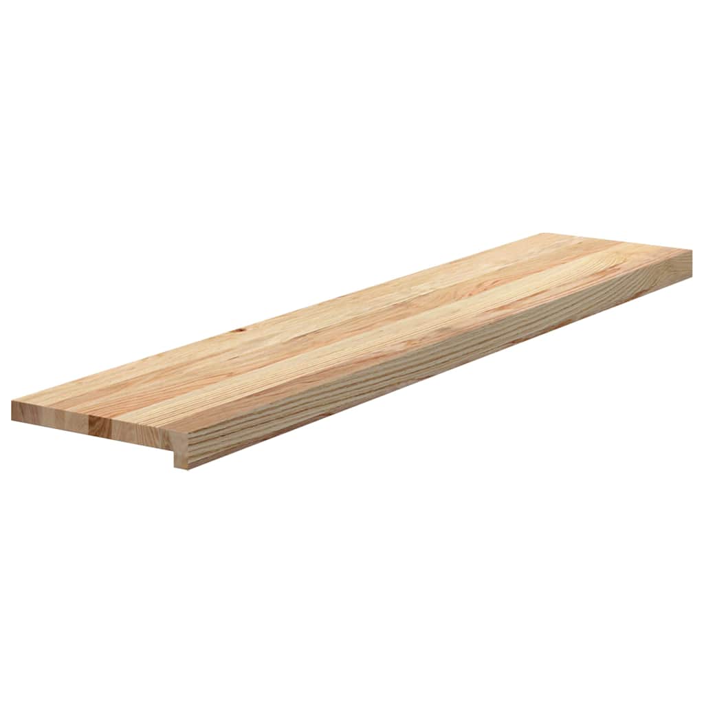 Vidaxx marches d'escalier 2 pcs 120x25x2 cm chêne massif non traité