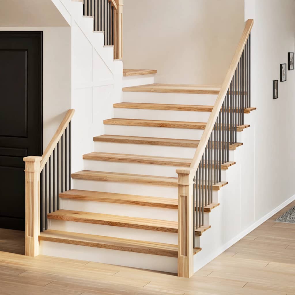 Vidaxx marches d'escalier 2 pcs 120x25x2 cm chêne massif non traité