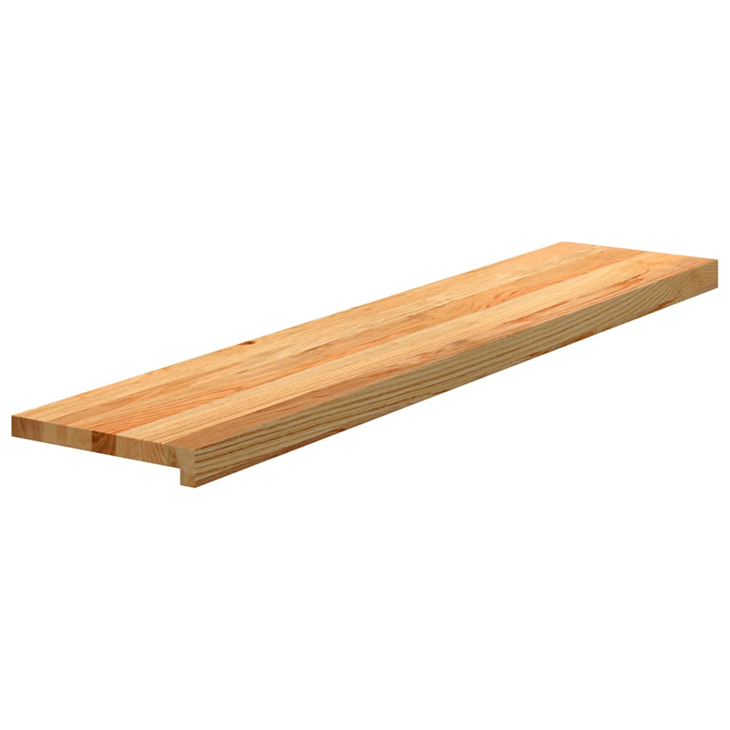 Vidaxx marches d'escalier 2 pcs 120x25x2 cm chêne massif marron clair