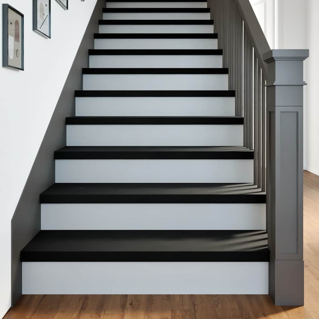 Vidaxx marches d'escalier 2 pcs 90x25x2 cm chêne massif marron foncé